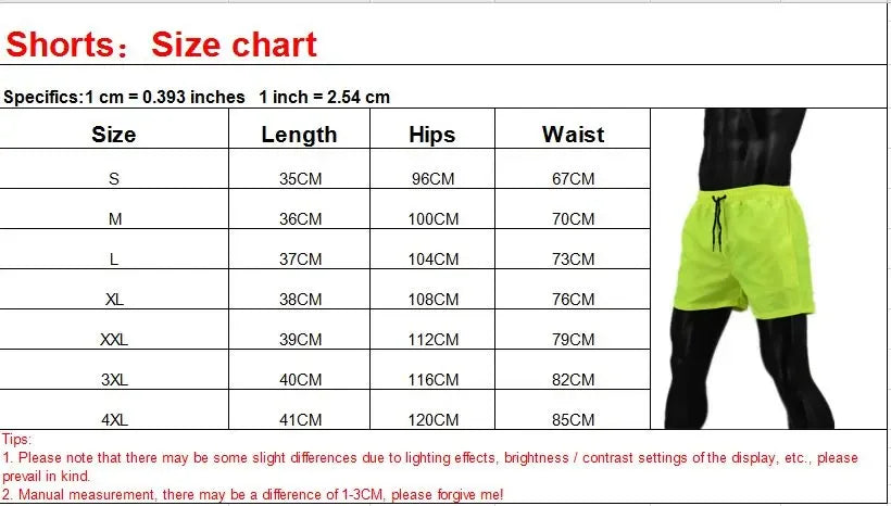 Men’s Beach Swim Shorts – Casual Summer Trunks S-4XL