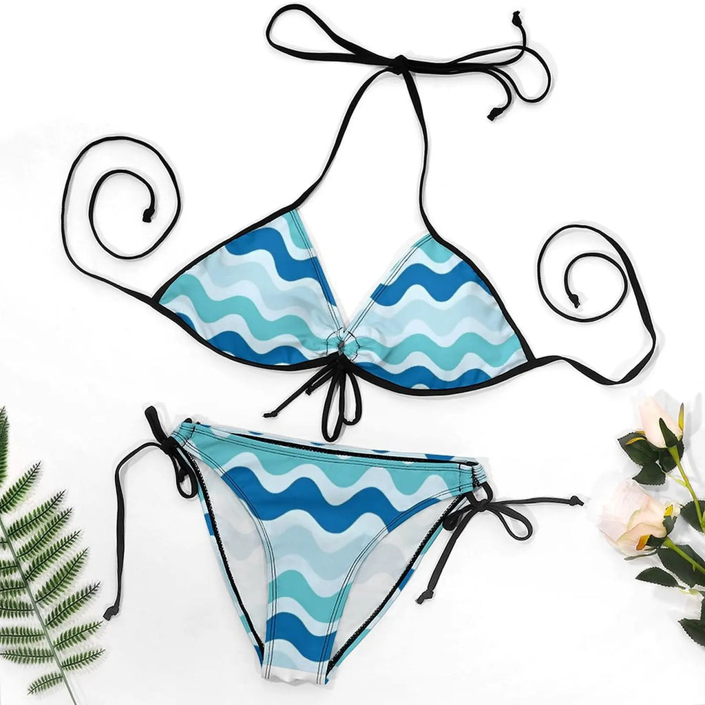 Ocean Wave Bikini – Sophisticated Two-Piece Set